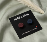 No-snag hijab magnets in maroon and navy blue