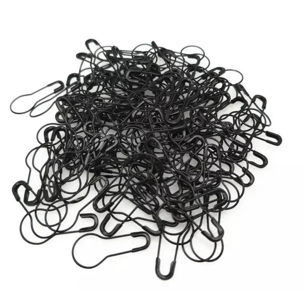 Black bulb-tip hijab pins pack of 45