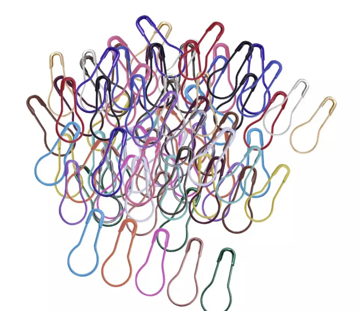 Multi colour bulb-tip hijab pins pack of 45